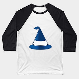 Enchanted Blue Wizard Hat Illustration No. 961 Baseball T-Shirt